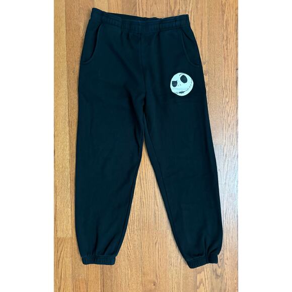Disney Tim Burton The Nightmare Before Christmas Jack Skellington Sweatpants M - Picture 1 of 7